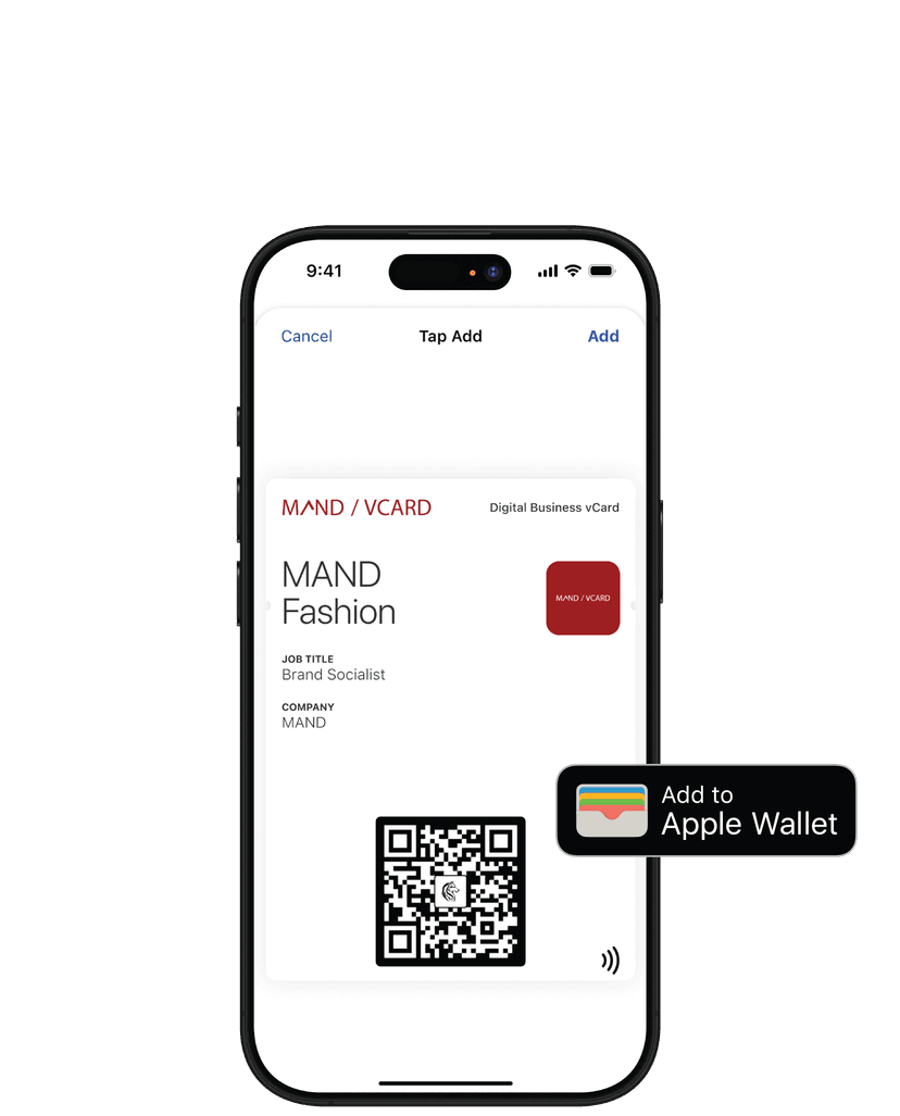 Add vCard QR Code to Wallet