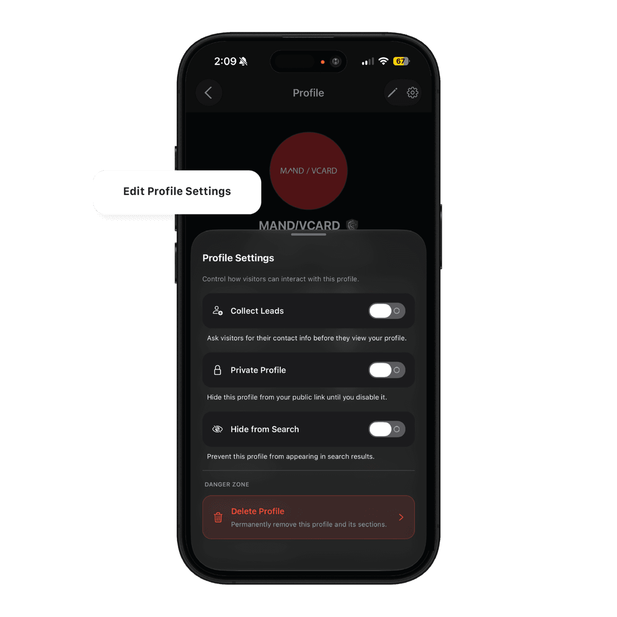 Customize Profile