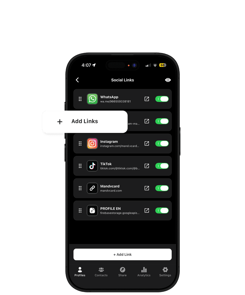 Add Your Social Links