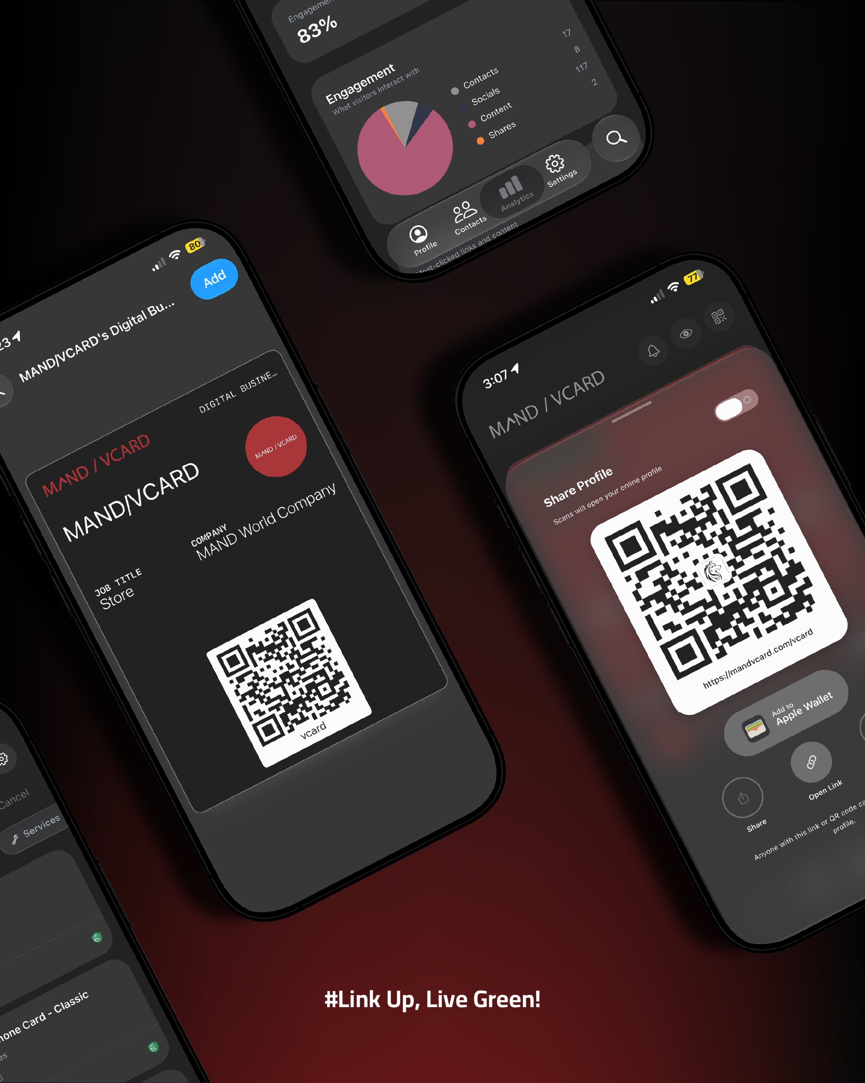 MAND VCARD mobile app experience